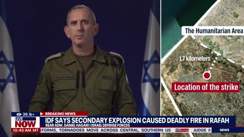 Israel-Hamas war_ Terrorist weapons warehouse sparked deadly Rafah fire, IDF says _ LiveNOW from FOX