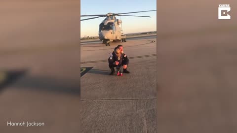 Toddler Runs To Navy Dad After Three Months Away
