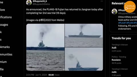 China’s Fujian Aircraft Carrier’s Three Myths Shattered, 3.4km Turning Radius—7X Reagan’s