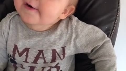 Cute baby playing adorably Short Video