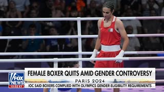 Female Olympic boxer quits amid gender controversy