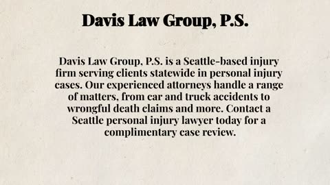 Seattle personal injury lawyer