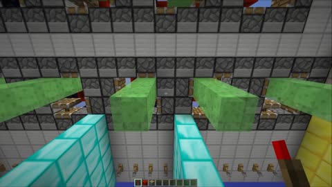 Minecraft: Zombie Plinko Using Slimeblocks!