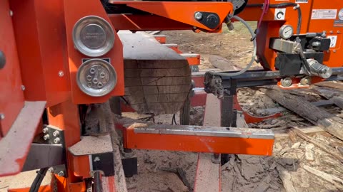 Live Edge Slabbing a Twisted Maple Log on LT40Wide