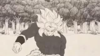 Goku vs Broly fan-made animation , amazing