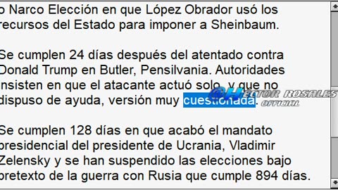 7 de agosto 2024 | El conteo de los días