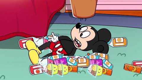 Baby Mickey Ate Too Much Ice Cream! 😭 Stomach-ache 😭 Educational Cartoons | Kids Cartoon