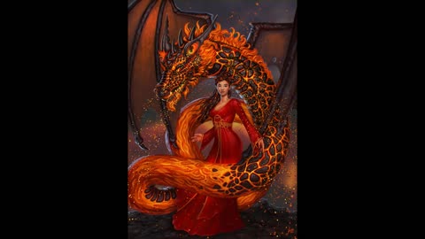 Asian Dragon Tamer In Love