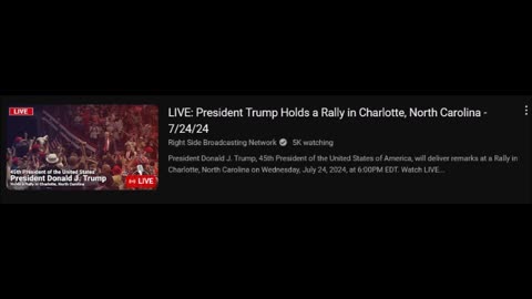 LIVE: President Trump Holds a Rally in Charlotte, North Carolina - 7/24/24