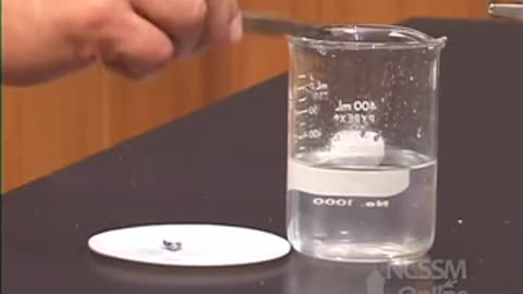 Science - Reaction of Potassium and Water