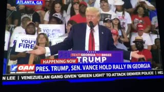 Pres Trump, Sen Vance hold rally in Georgia
