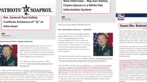 Major General Paul Vallely responds to "Who is Q"