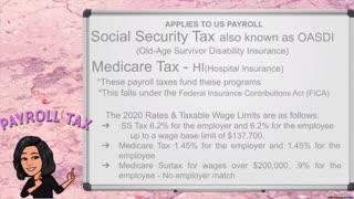 US PAYROLL TAX: Social Security & Medicare Tax 2020