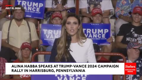 Alina Habba Accuses VP OF 'Committing A Crime' At Trump's PA Rally: 'Let Me Tell You What, Kamala!'