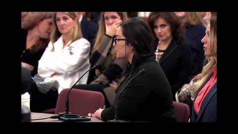 Nicole Sirotek giving testimony to Congress