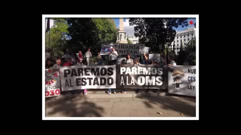 Terra SOS-tenible Manifestación "Paremos al Estado, Paremos a la OMS" Madrid 24 Sept.2022 (Video 2)