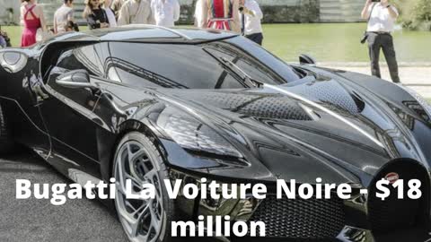 Top 10 most expensive cars in the world in 2022