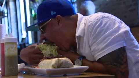 Chicago's biggest burrito busting bellies in Bridgeport | WGN News