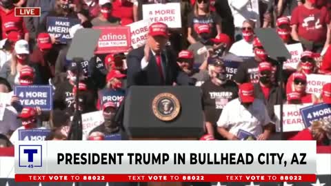 President Donald Trump in Bullhead City, AZ