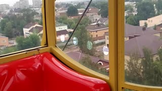The Ferris wheel in the city Rybinsk, Russia