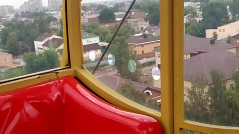 The Ferris wheel in the city Rybinsk, Russia