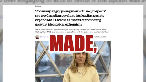 Fact Check: CBC Did NOT Report MAID Suggested For 'Angry Young Men With No Prospects' -- Fake