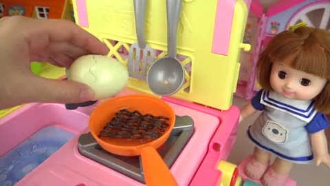 Baby doll kitchen cart food cooking toy baby doll toys