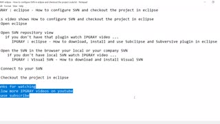 IPGraySpace: eclipse - How to configure SVN and checkout the project in eclipse