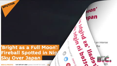 Fireball 'as bright as full moon' spotted in night sky over Japan