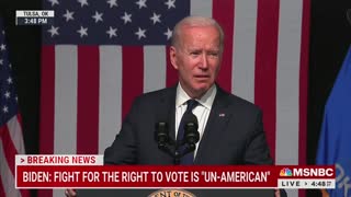 Biden Calls Out Sinema, Manchin On Voting