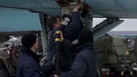 Russia MOD shows Su-34 fighter - bombers launching missiles at Ukraine