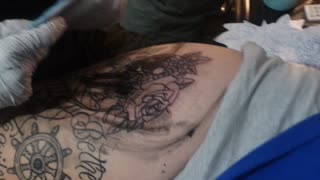 Hip tat outline done