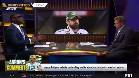 Shannon Sharpe Melts Down Over Aaron Rodgers Not Being Vaccinated Despite Rodgers Being Allergic