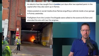 YET ANOTHER Electric bus fire in London (2nd in 2 weeks!) MGUY Australia 26-01-24