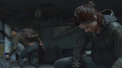 The last of us Part 2 Ellie kills a wolf