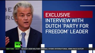 Geert Wilders, Dutch politician and leader of the Party for Freedom, interviewed by Neil Harvey