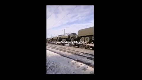 Vid: More Footage Massive Amounts of Russian Military Going to Ukraine - sorry no sound