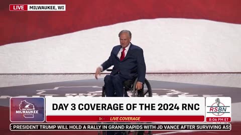 RNC 2024: Gov. Greg Abbott at 2024 RNC in Milwaukee, WI