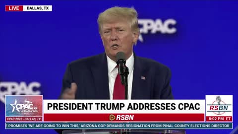 President Donald J Trump Speech at CPAC in Dallas, TX.