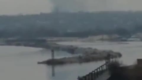 Russia bombs Ukrainian city of Ukrainka Feb 23