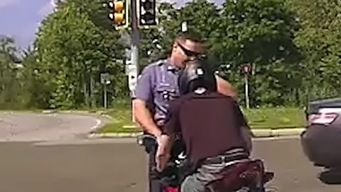 Motorcyclist Pushes Massachusetts Trooper Into Traffic While Fleeing Stop