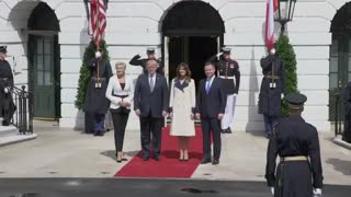 President Trump and First Lady welcome Polish President and Wife to White House