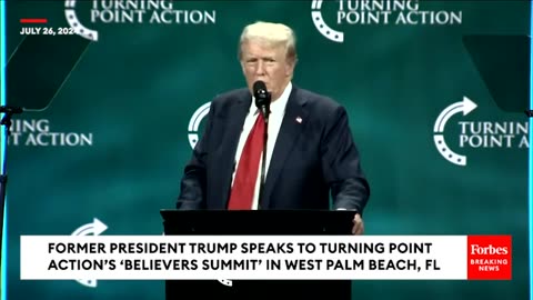 Trump slams Harris during Florida event for stabbing Israel in the back