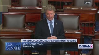 Rand Paul EXPLODES On Senate Floor Over $600 COVID Stimulus Checks