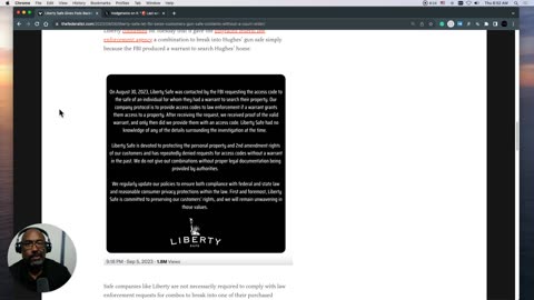 Liberty Safe willfully granted the FBI backdoor access