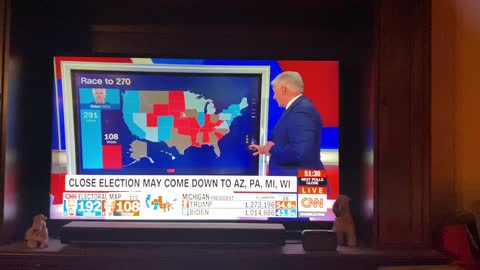 PA Election 2020 flip of 19,958 votes caught on CNN Live