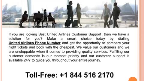 Book Flight With United Airlines Phone Number +1 (844) 516 2170