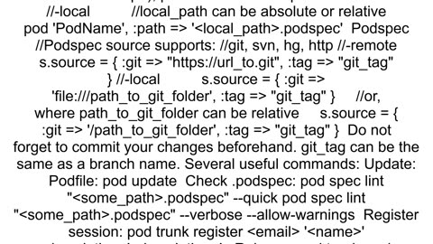 How to use localonly project via CocoaPods