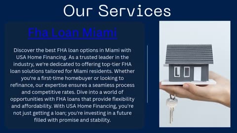 Fha Loan Miami | USA Home Financing