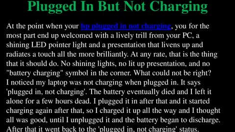 What To Do If Your HP Laptop Is Plugged In But Not Charging